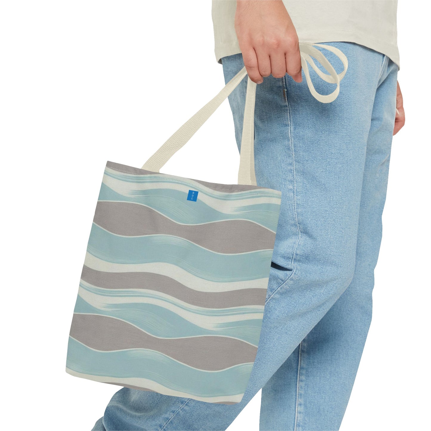 Stylish Waves Tote Bag, Everyday Use, Beach Bag, Shopping Tote, Eco-Friendly, Gift for Her, Summer Accessory