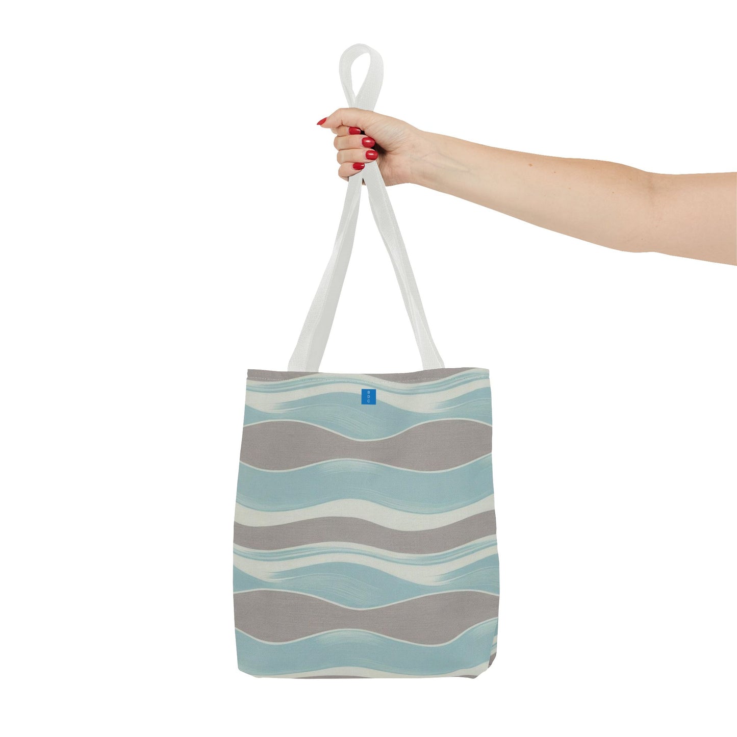 Stylish Waves Tote Bag, Everyday Use, Beach Bag, Shopping Tote, Eco-Friendly, Gift for Her, Summer Accessory