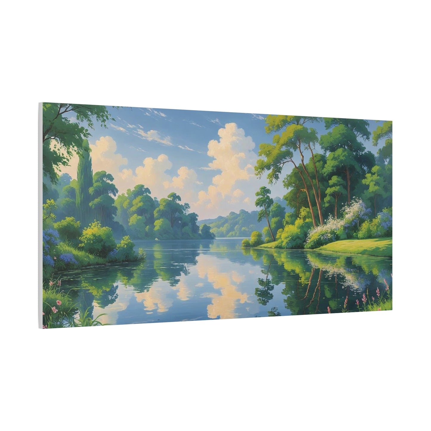 Serene Landscape Canvas Print - "Peaceful Lake", Wall Art Decor, Home Décor, Gift for Nature Lovers, Living Room Decoration