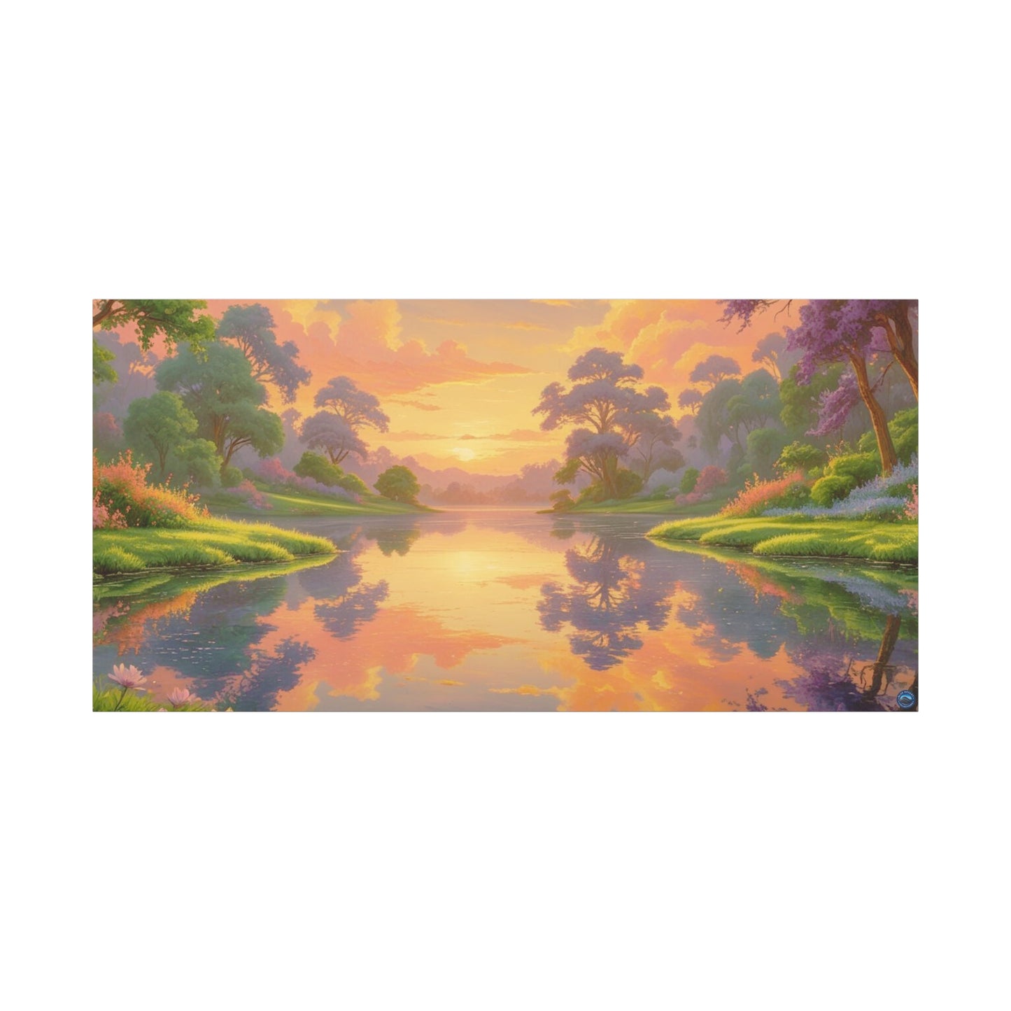 Sunrise Lake Landscape Canvas Print - "Reflection" series, Wall Art Decor, Home Décor, Gift for Nature Lovers, Living Room Decoration