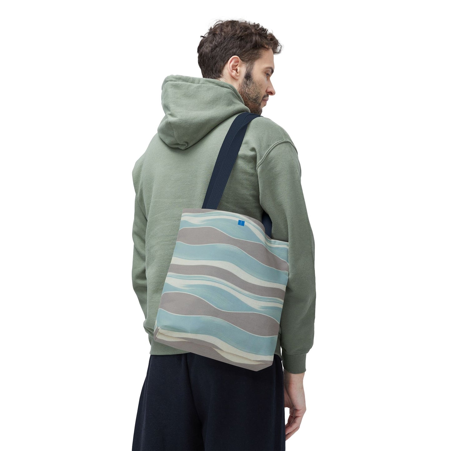 Stylish Waves Tote Bag, Everyday Use, Beach Bag, Shopping Tote, Eco-Friendly, Gift for Her, Summer Accessory