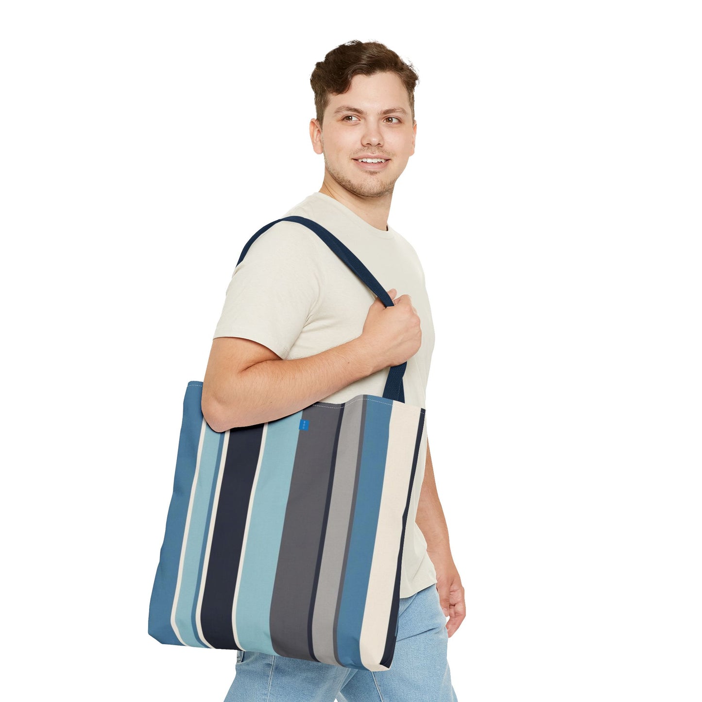 Stylish Striped Tote Bag | Versatile Reusable Shopper | Beach, Gym, Shopping, or Travel Essential | Fun Gift Idea