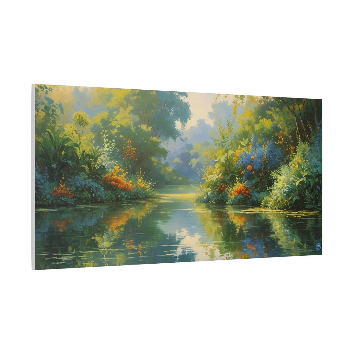 Serena Lake Landscape Canvas Print - "Reflection" series, Peaceful and Abundant, Wall Art Decor, Home Décor, Gift for Nature Lovers, Living Room Decoration