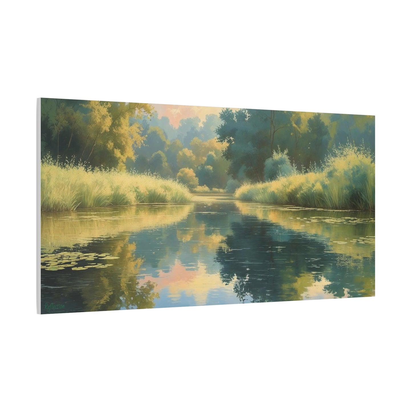 Serene Landscape Canvas Print - "Reflection" series, Wall Art Decor, Home Décor, Gift for Nature Lovers, Living Room Decoration