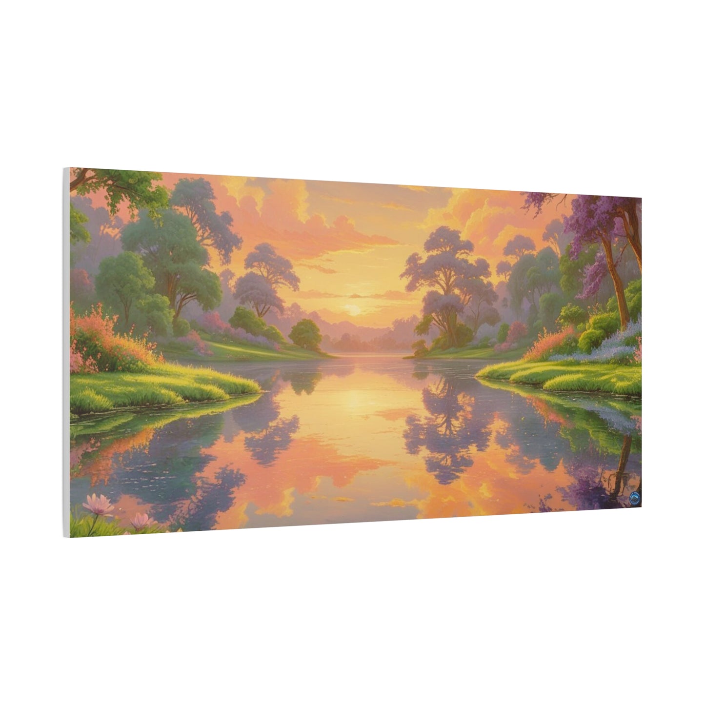 Sunrise Lake Landscape Canvas Print - "Reflection" series, Wall Art Decor, Home Décor, Gift for Nature Lovers, Living Room Decoration