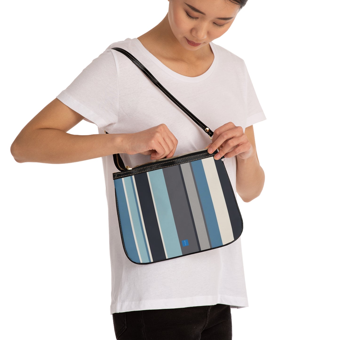 Stylish Chic Small Shoulder Bag, Stylish Crossbody Purse, Versatile Everyday Bag, Travel Accessory, Gift for Her, Striped Pattern