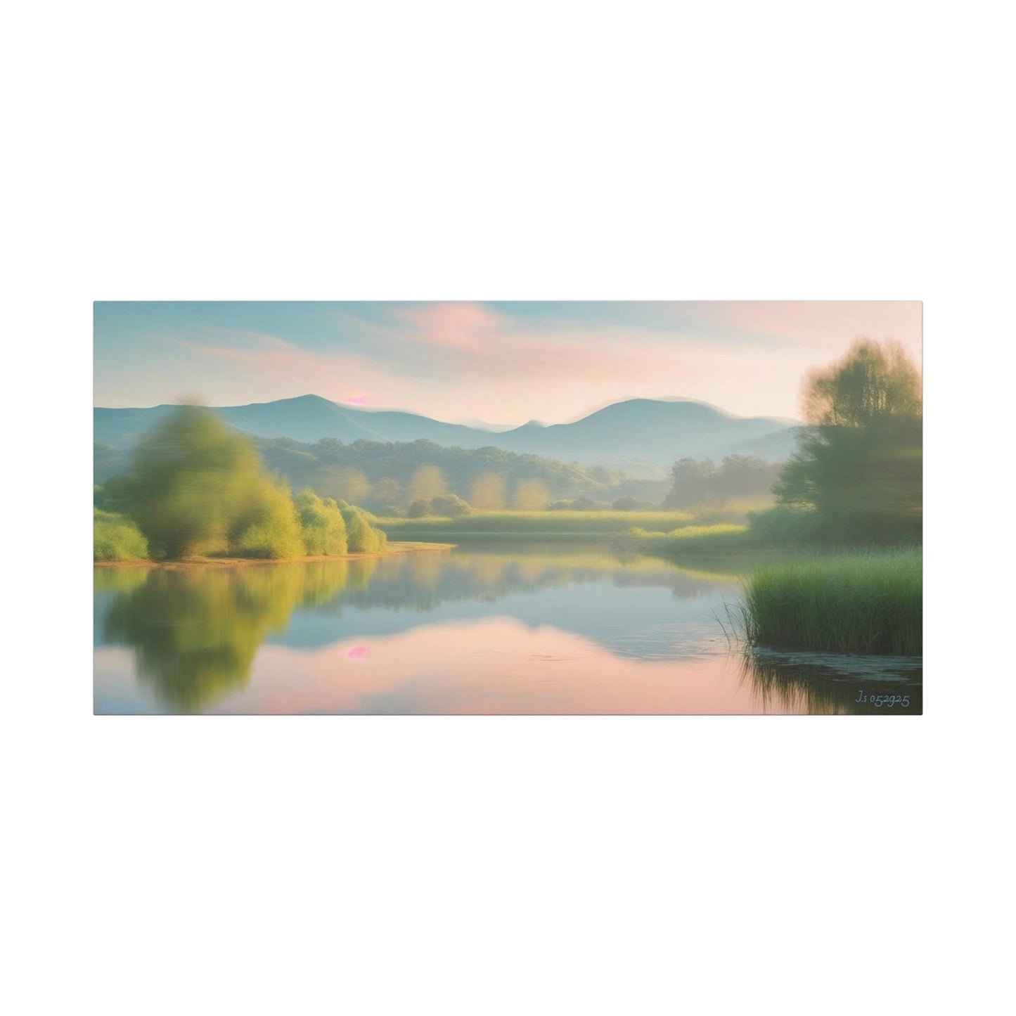 Serene Landscape Canvas Print - "Reflection" series, Wall Art Decor, Home Décor, Gift for Nature Lovers, Living Room Decoration