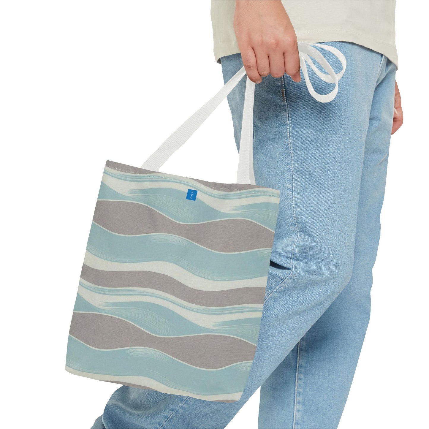 Stylish Waves Tote Bag, Everyday Use, Beach Bag, Shopping Tote, Eco-Friendly, Gift for Her, Summer Accessory
