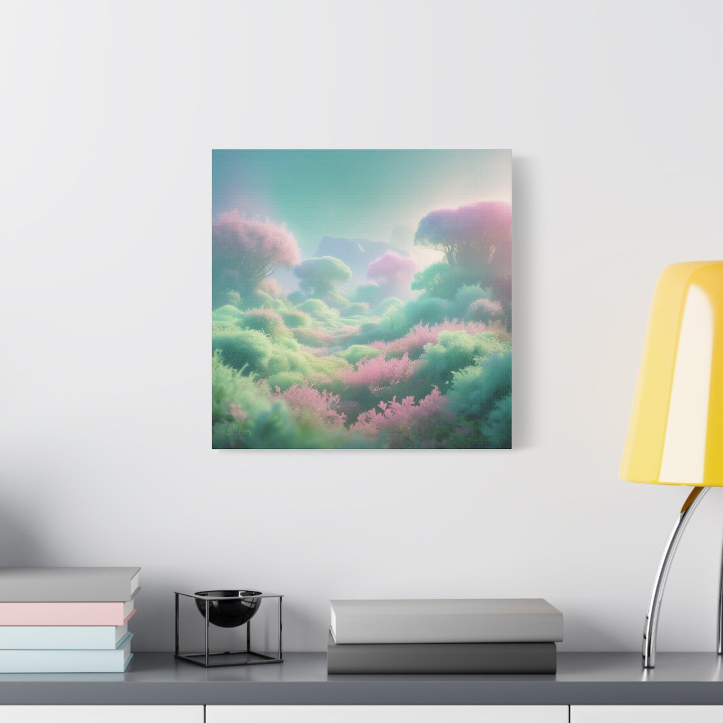 Eden Dreamscape Matte Canvas Wall Art, Tranquil Landscape Decor, Home Office Decor, Gift for Nature Lovers, Serenity Art Piece