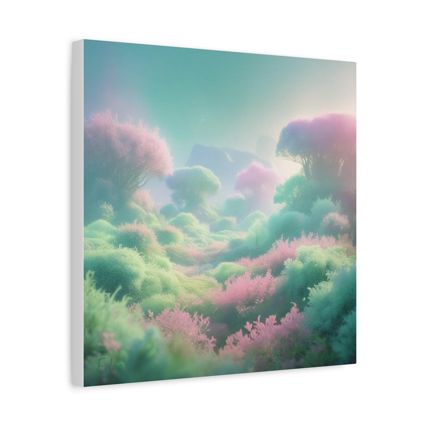 Eden Dreamscape Matte Canvas Wall Art, Tranquil Landscape Decor, Home Office Decor, Gift for Nature Lovers, Serenity Art Piece