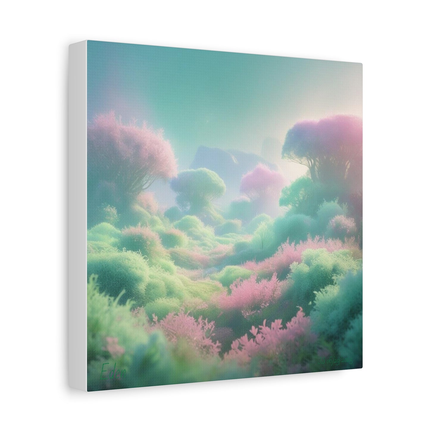 Eden Dreamscape Matte Canvas Wall Art, Tranquil Landscape Decor, Home Office Decor, Gift for Nature Lovers, Serenity Art Piece