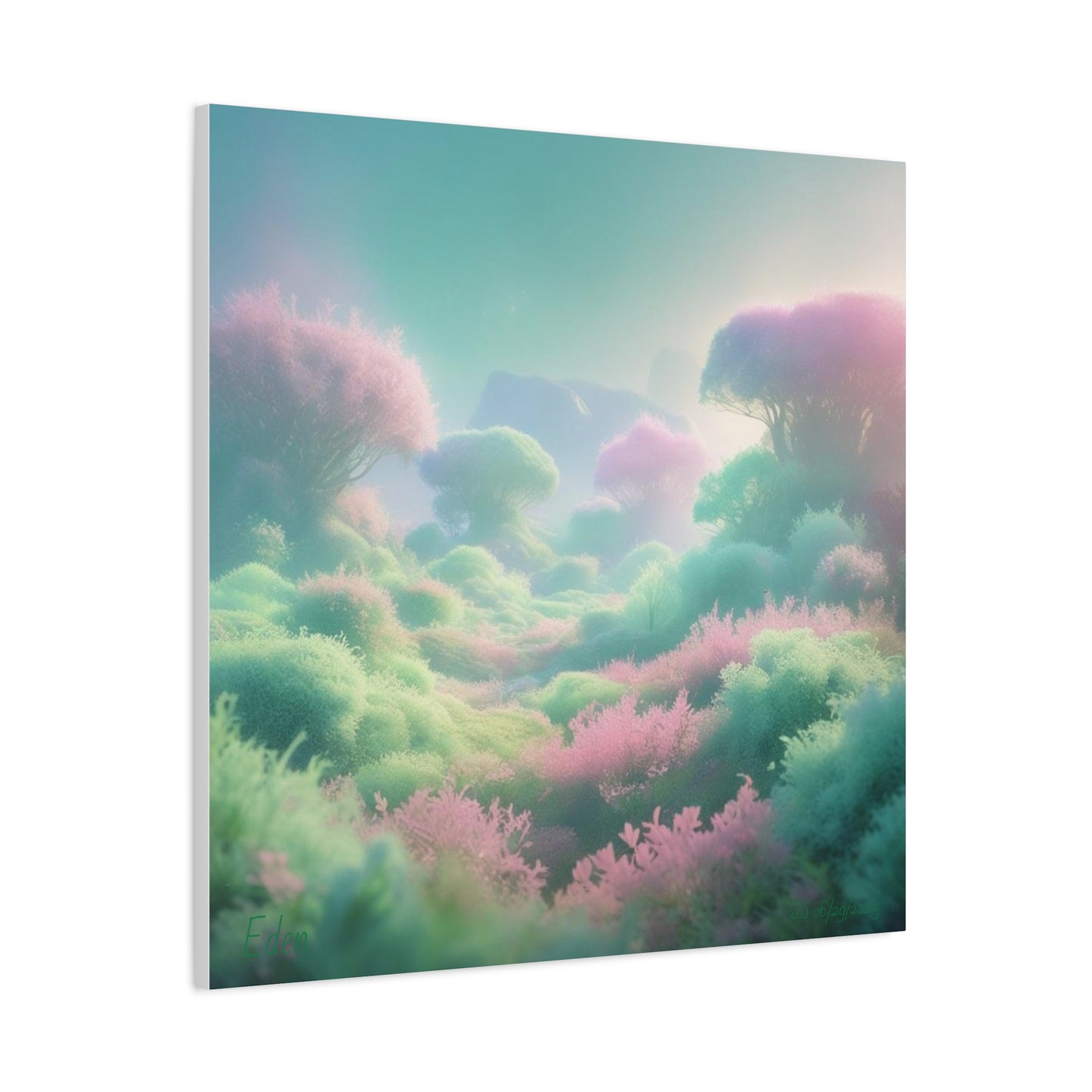Eden Dreamscape Matte Canvas Wall Art, Tranquil Landscape Decor, Home Office Decor, Gift for Nature Lovers, Serenity Art Piece
