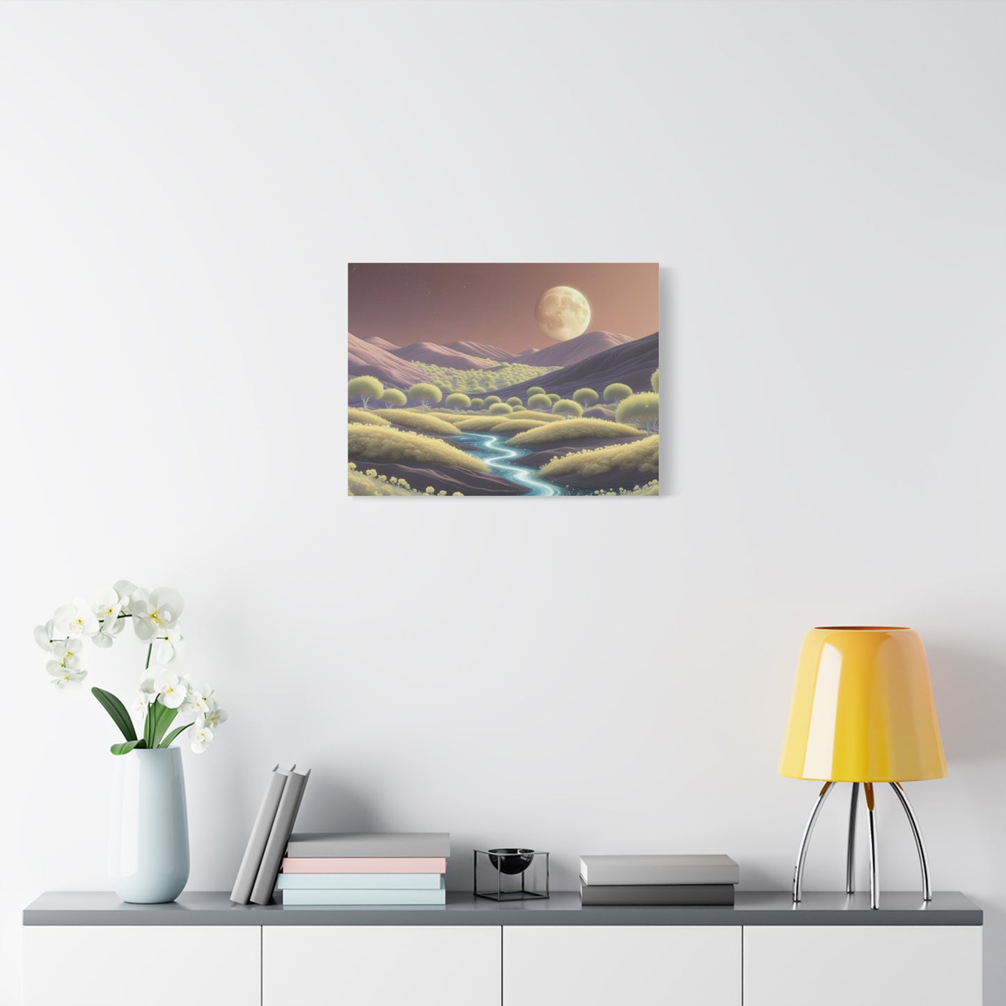 Serene Landscape Canvas Print - "Eden In Other Stars", Wall Art Decor, Home Décor, Gift for Nature Lovers, Living Room Decoration