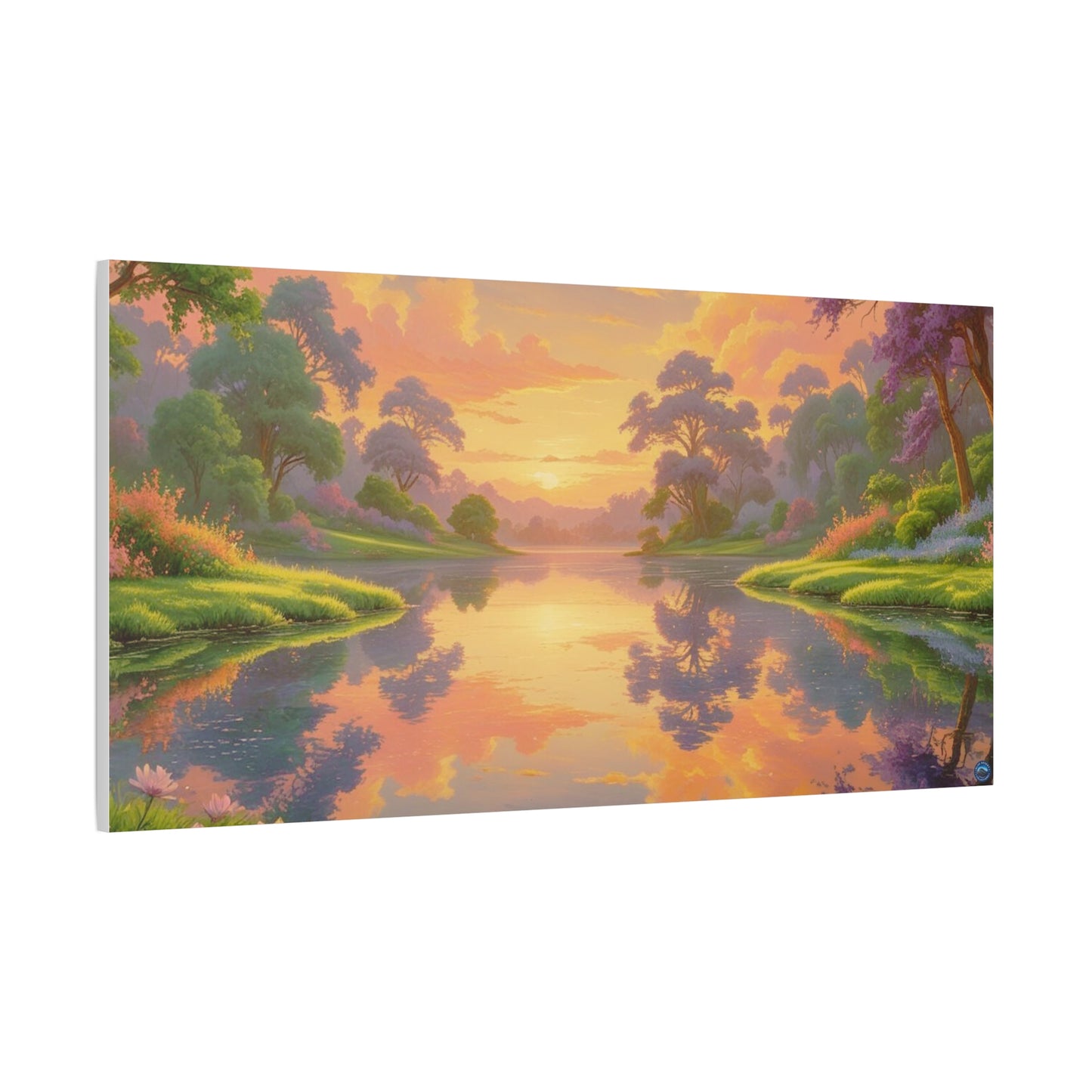 Sunrise Lake Landscape Canvas Print - "Reflection" series, Wall Art Decor, Home Décor, Gift for Nature Lovers, Living Room Decoration