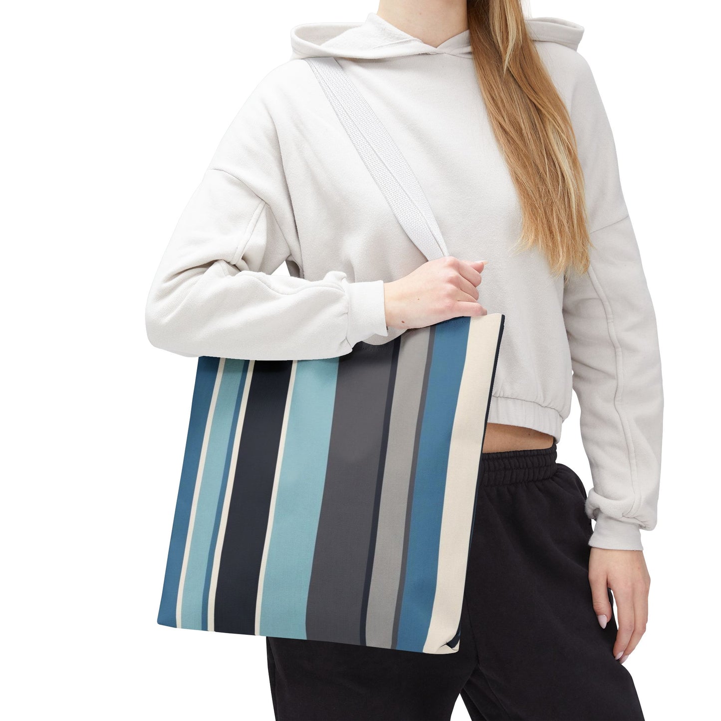 Stylish Striped Tote Bag | Versatile Reusable Shopper | Beach, Gym, Shopping, or Travel Essential | Fun Gift Idea