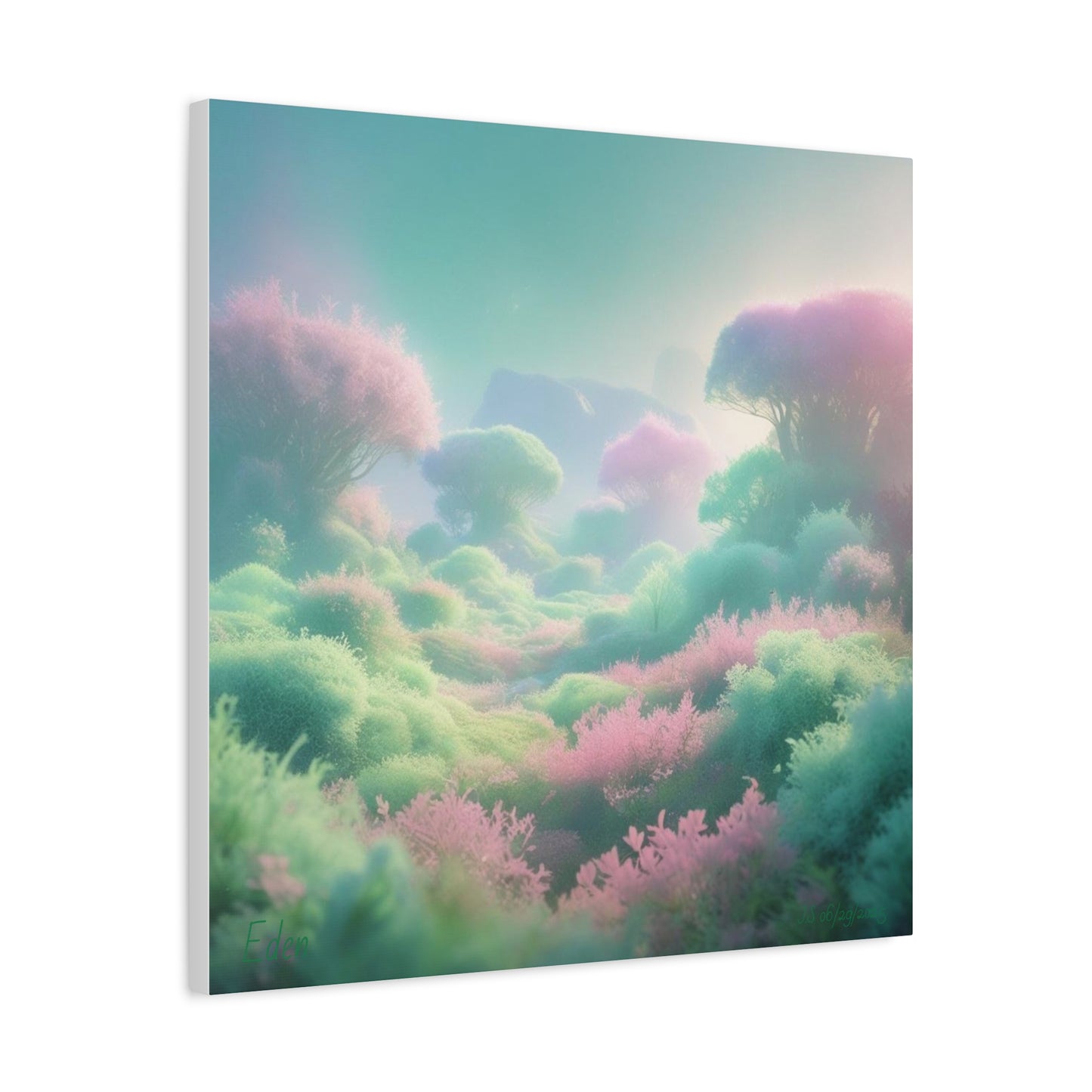 Eden Dreamscape Matte Canvas Wall Art, Tranquil Landscape Decor, Home Office Decor, Gift for Nature Lovers, Serenity Art Piece