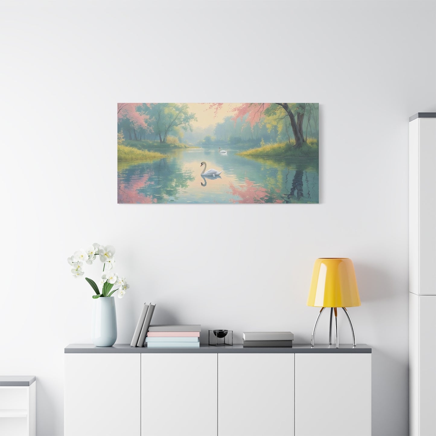 Serene Landscape Canvas Print - "Reflection" series, Wall Art Decor, Home Décor, Gift for Nature Lovers, Living Room Decoration