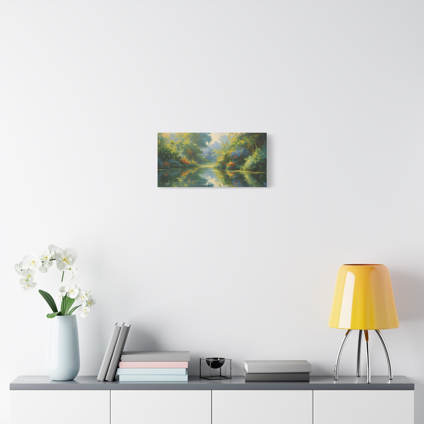 Serena Lake Landscape Canvas Print - "Reflection" series, Peaceful and Abundant, Wall Art Decor, Home Décor, Gift for Nature Lovers, Living Room Decoration