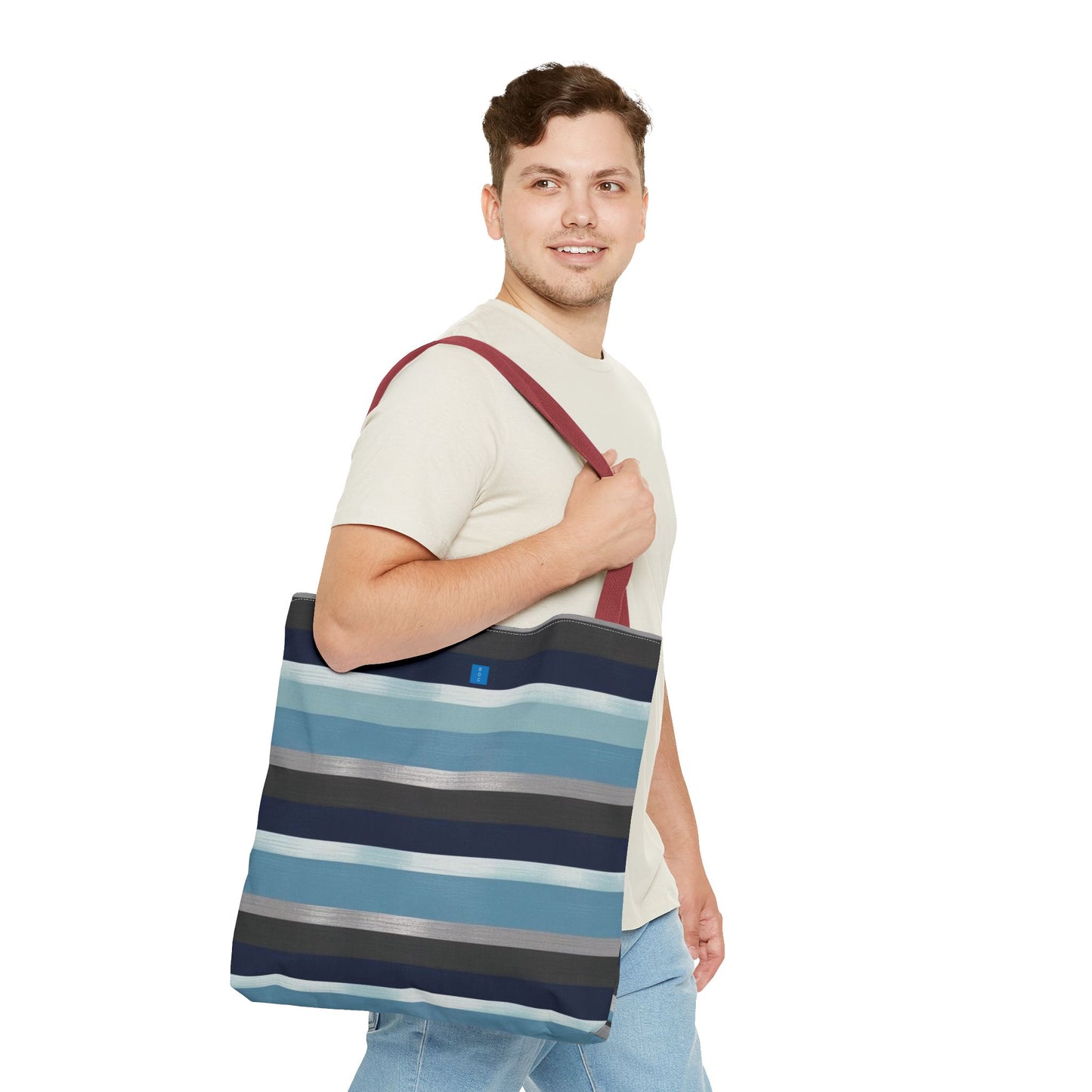 Stylish Striped Tote Bag - Versatile Eco-Friendly Bag, Summer Beach Tote, Everyday Shopping Companion, Gift for Her, Travel Essential