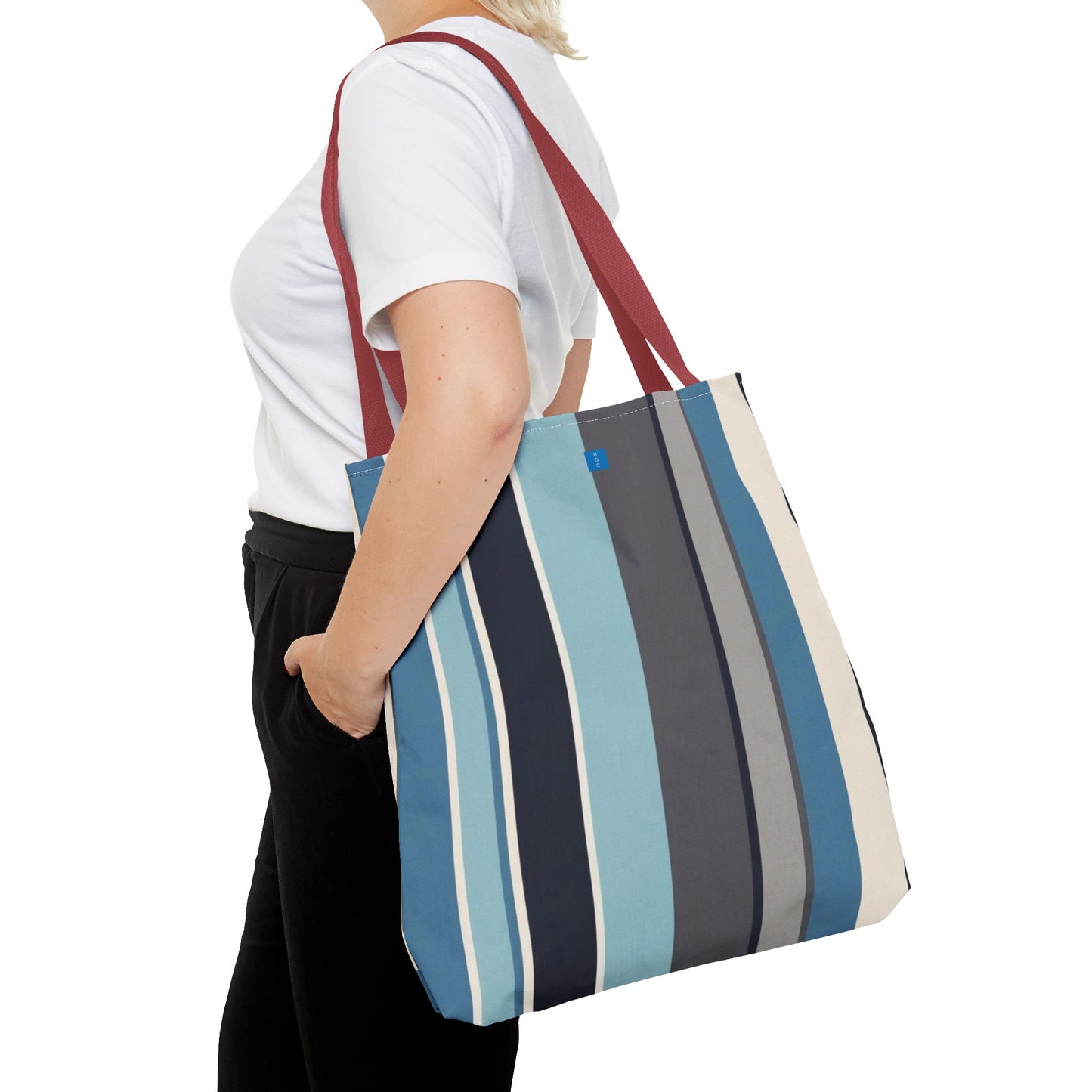 Stylish Striped Tote Bag | Versatile Reusable Shopper | Beach, Gym, Shopping, or Travel Essential | Fun Gift Idea