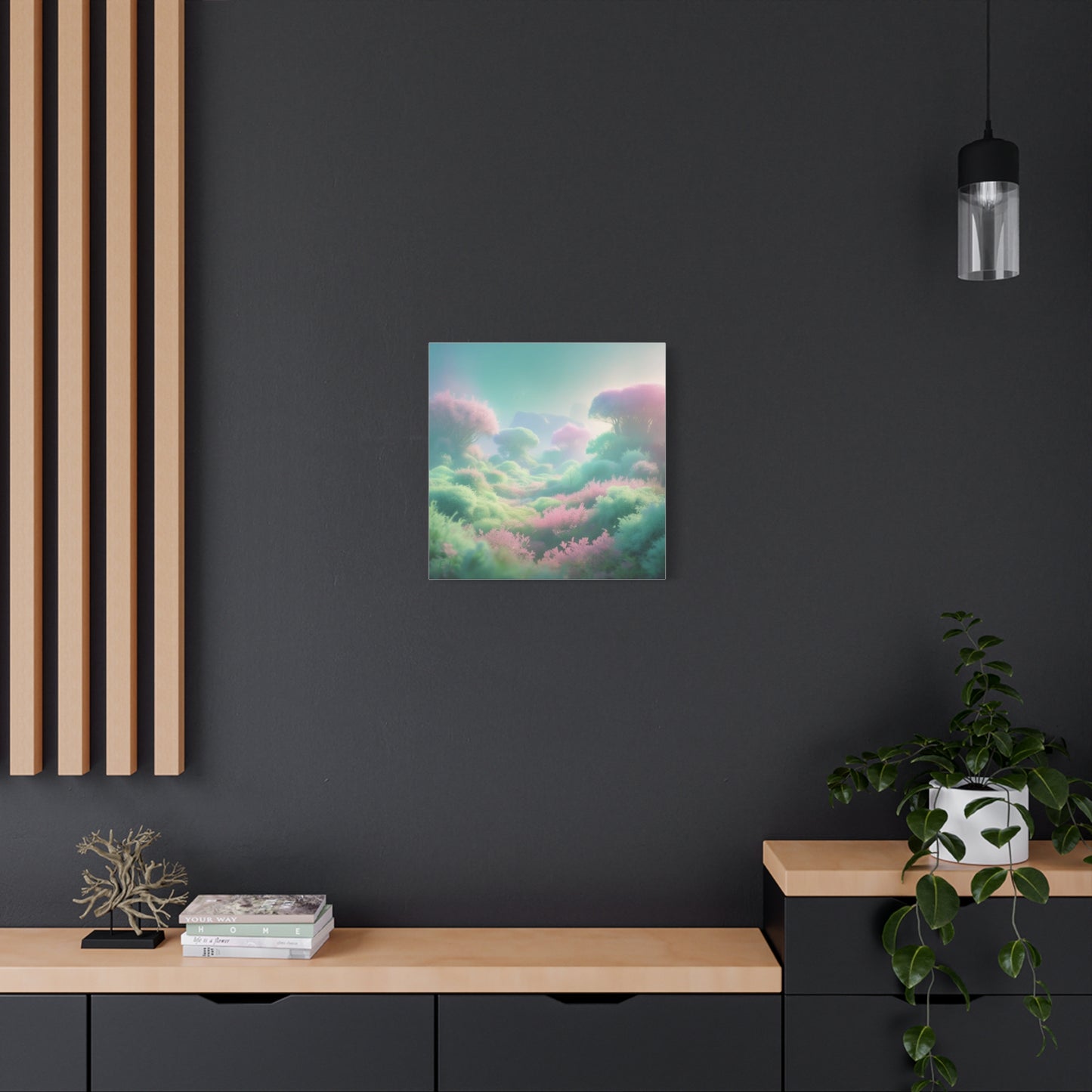 Eden Dreamscape Matte Canvas Wall Art, Tranquil Landscape Decor, Home Office Decor, Gift for Nature Lovers, Serenity Art Piece