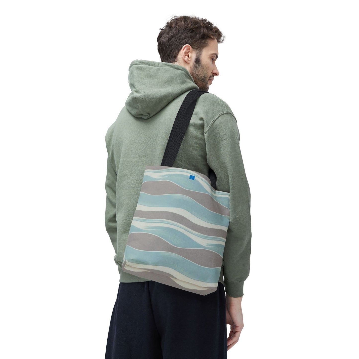 Stylish Waves Tote Bag, Everyday Use, Beach Bag, Shopping Tote, Eco-Friendly, Gift for Her, Summer Accessory