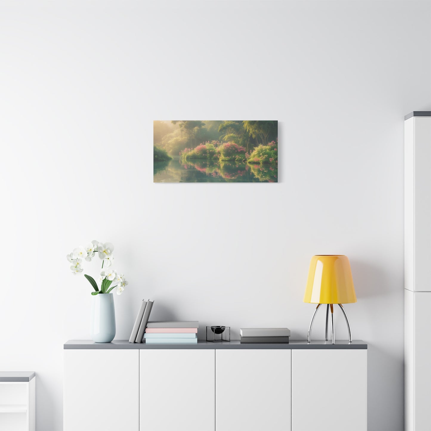 Serene Landscape Canvas Print - "Peaceful Lake", Wall Art Decor, Home Décor, Gift for Nature Lovers, Living Room Decoration