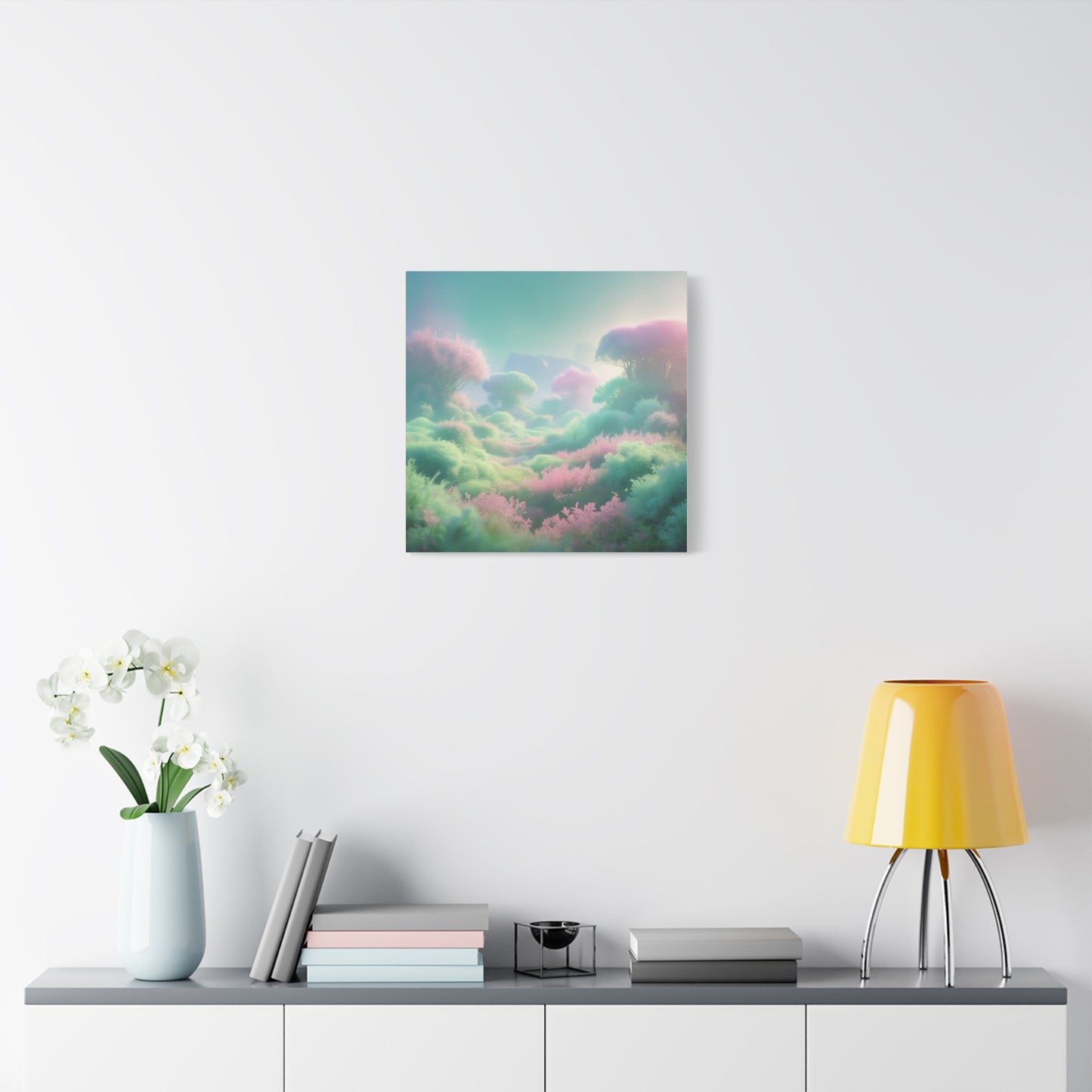 Eden Dreamscape Matte Canvas Wall Art, Tranquil Landscape Decor, Home Office Decor, Gift for Nature Lovers, Serenity Art Piece