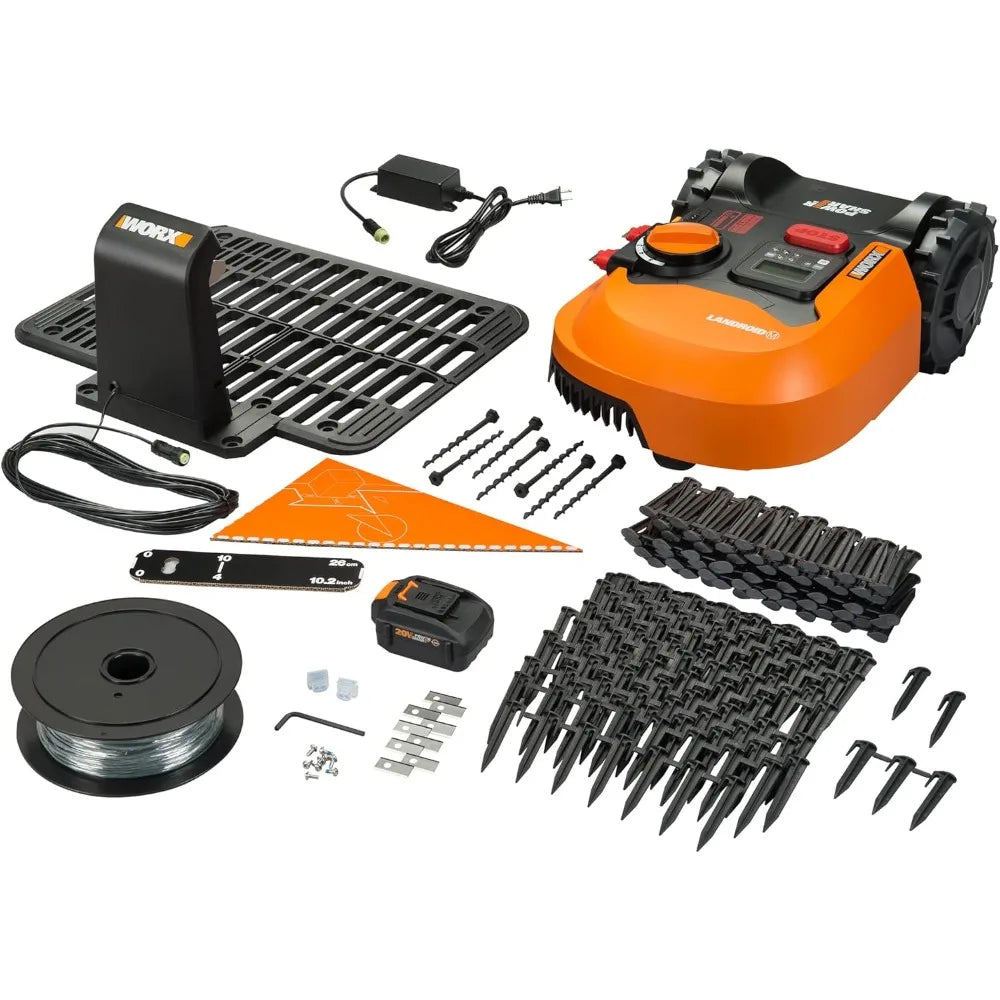 Robotic Lawn Mower 1/4 Acre / 10,890 Sq. Ft Power Share- WR147 Landroid M 20V (Battery & Charger Included)