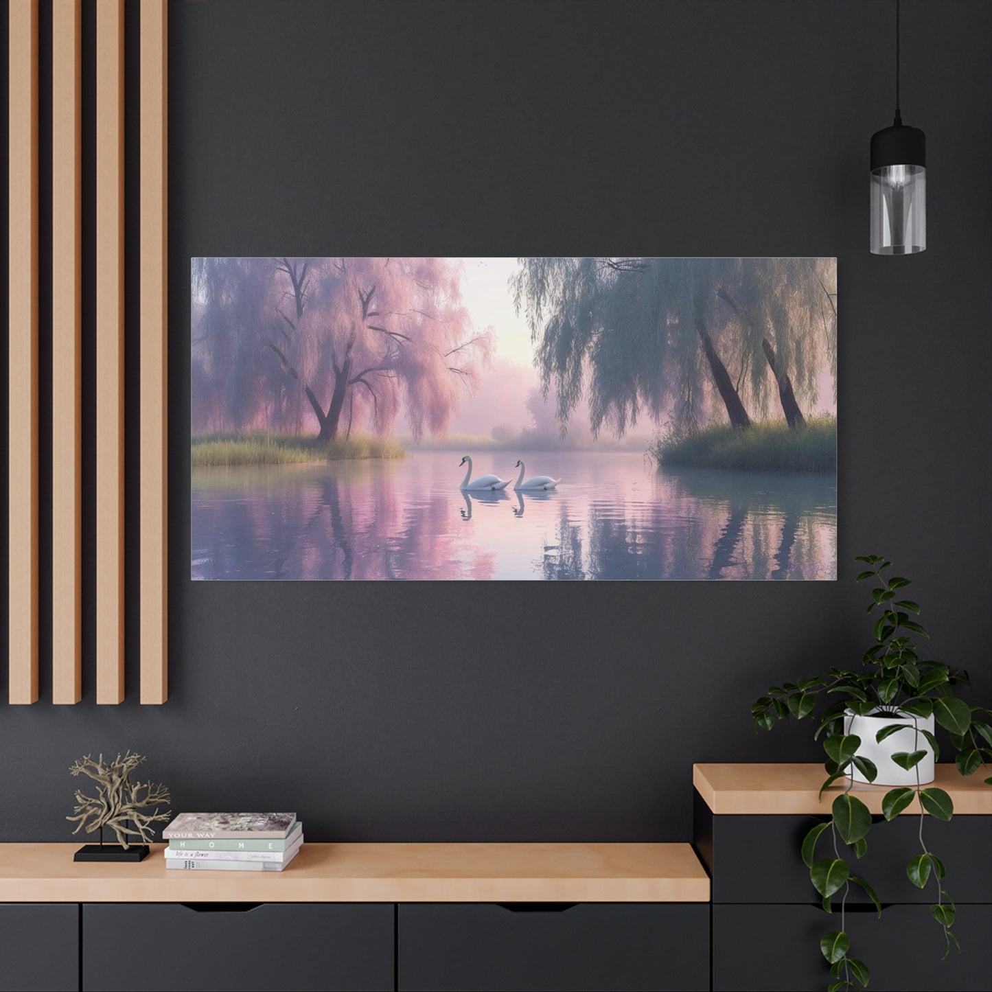 Serene Landscape Canvas Print - "Reflection" series, Wall Art Decor, Home Décor, Gift for Nature Lovers, Living Room Decoration