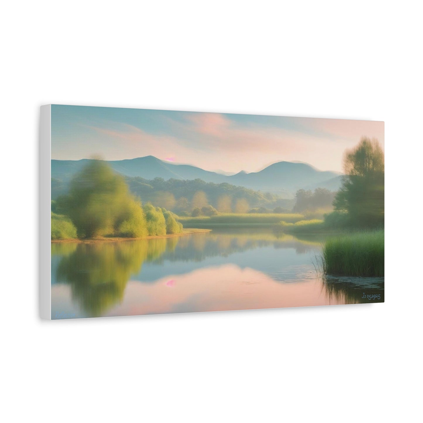 Serene Landscape Canvas Print - "Reflection" series, Wall Art Decor, Home Décor, Gift for Nature Lovers, Living Room Decoration