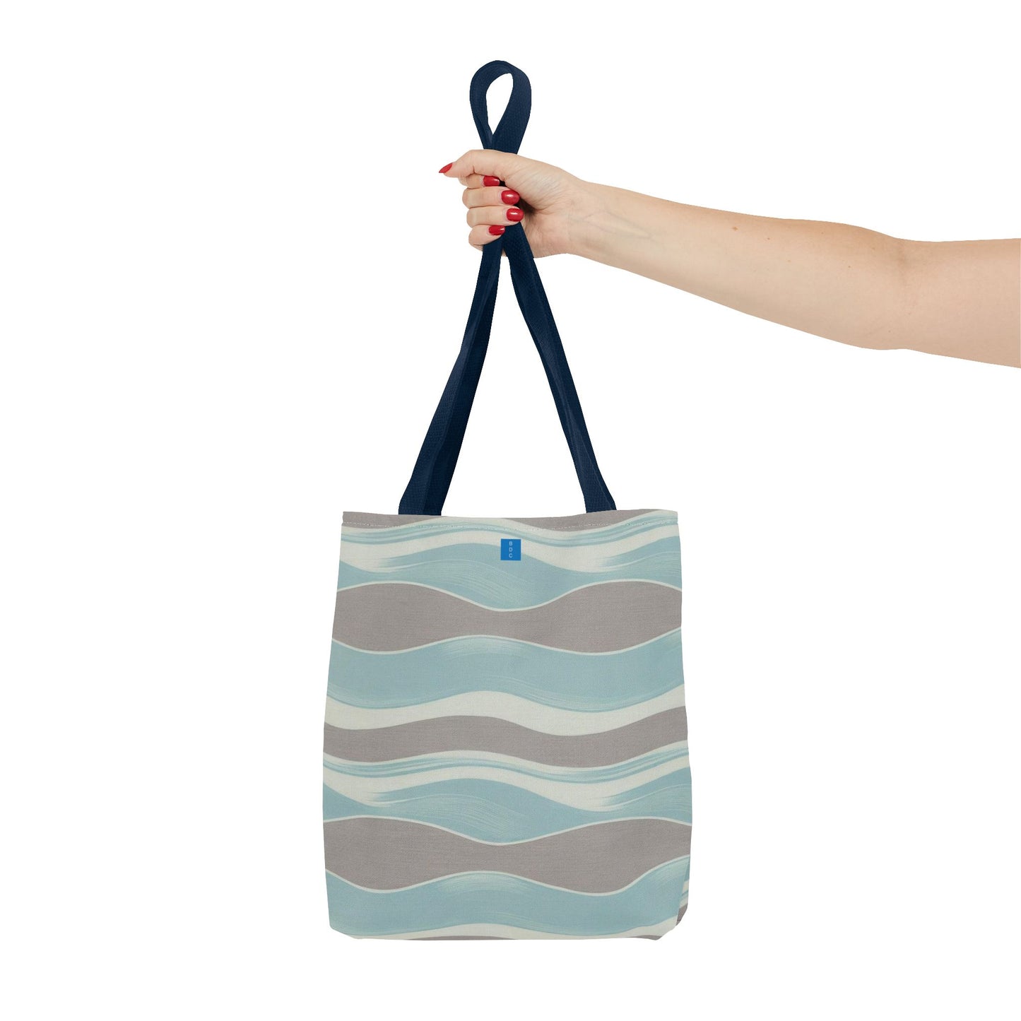 Stylish Waves Tote Bag, Everyday Use, Beach Bag, Shopping Tote, Eco-Friendly, Gift for Her, Summer Accessory