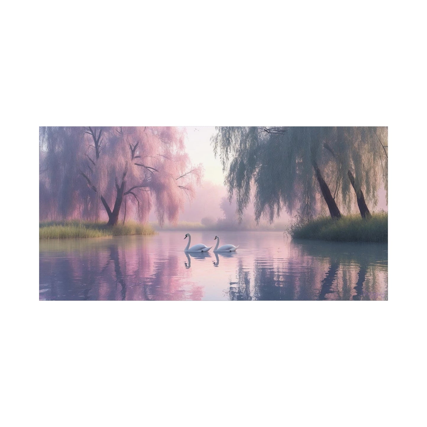 Serene Landscape Canvas Print - "Reflection" series, Wall Art Decor, Home Décor, Gift for Nature Lovers, Living Room Decoration