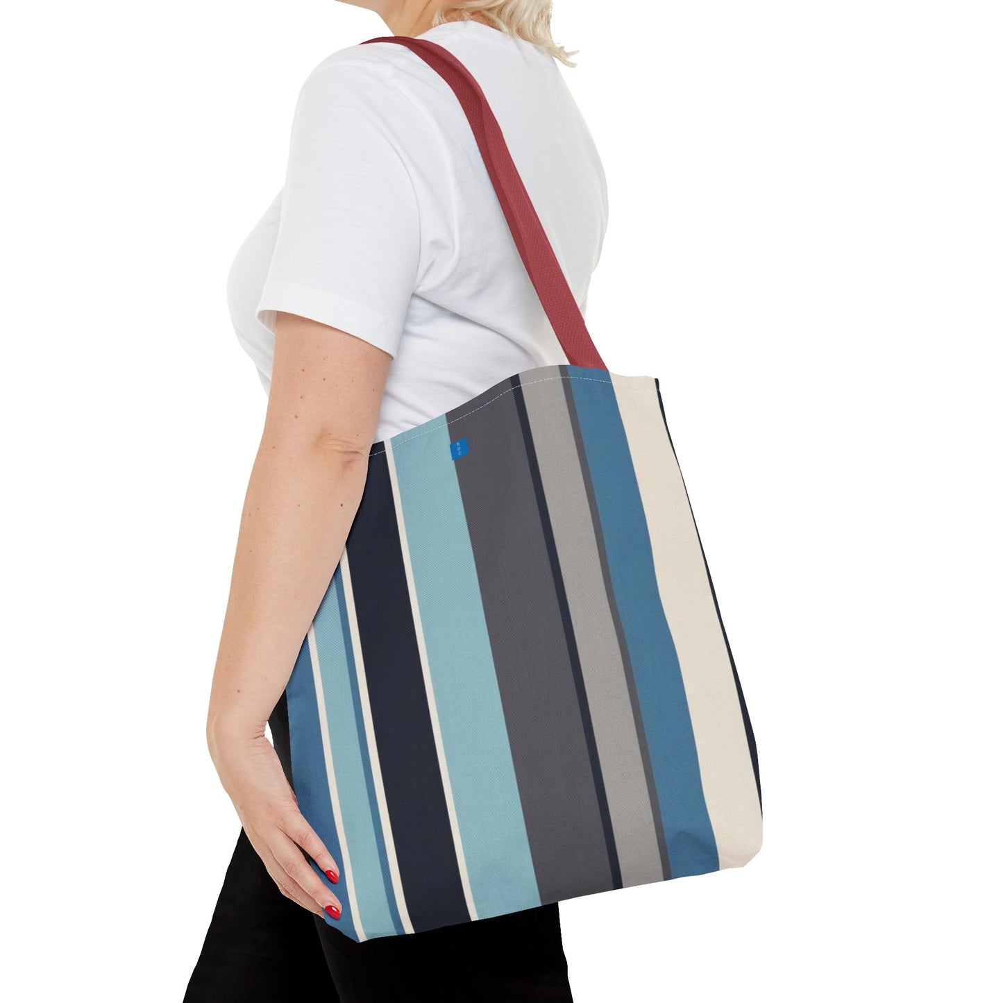 Stylish Striped Tote Bag | Versatile Reusable Shopper | Beach, Gym, Shopping, or Travel Essential | Fun Gift Idea