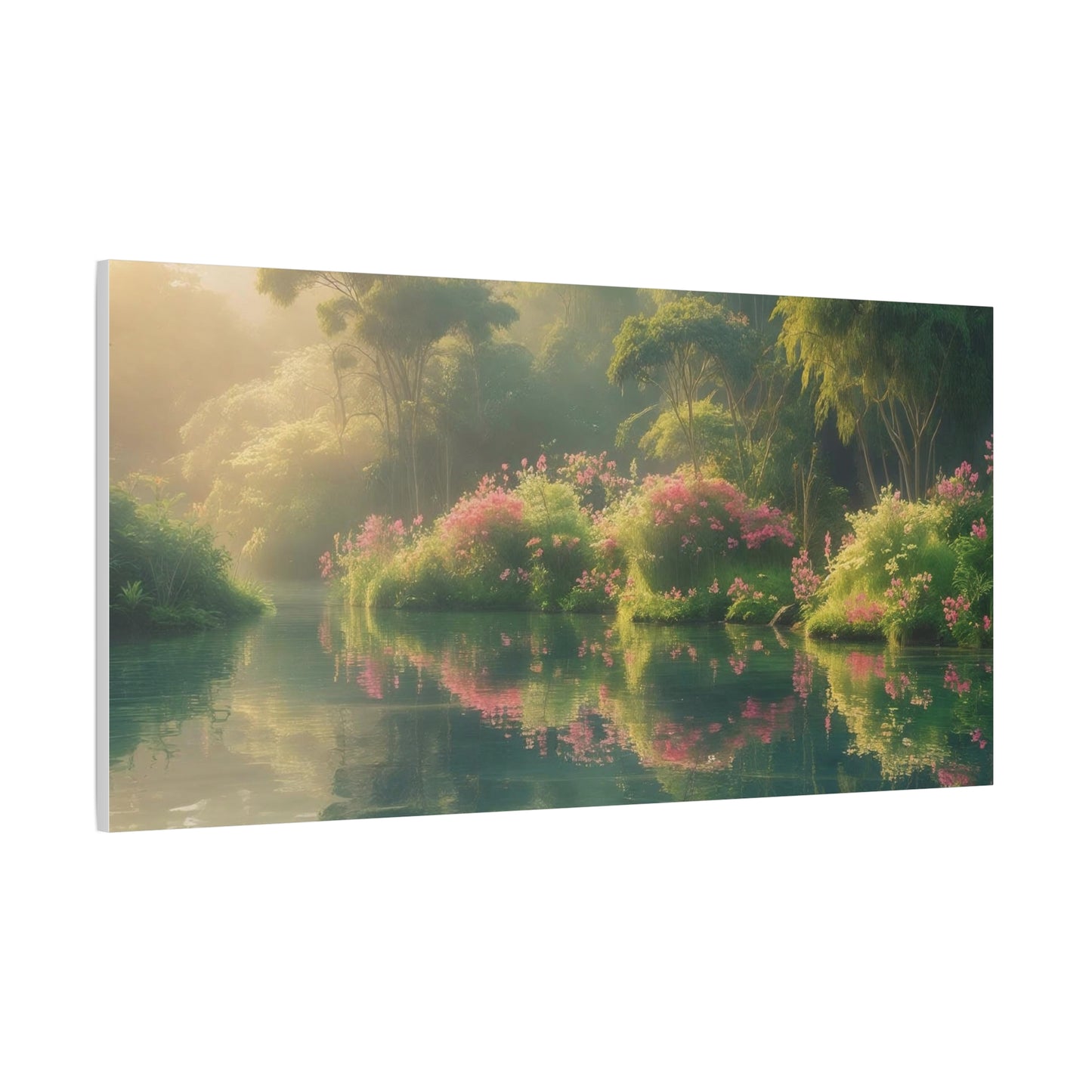 Serene Landscape Canvas Print - "Peaceful Lake", Wall Art Decor, Home Décor, Gift for Nature Lovers, Living Room Decoration