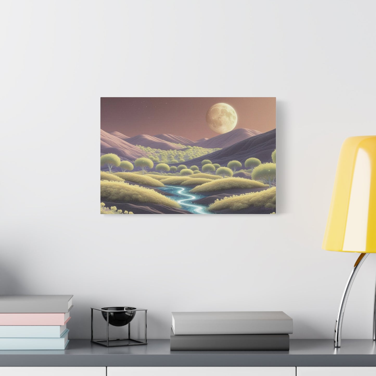 Serene Landscape Canvas Print - "Eden In Other Stars", Wall Art Decor, Home Décor, Gift for Nature Lovers, Living Room Decoration