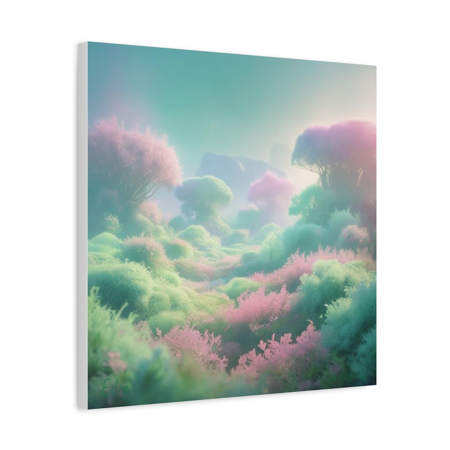 Eden Dreamscape Matte Canvas Wall Art, Tranquil Landscape Decor, Home Office Decor, Gift for Nature Lovers, Serenity Art Piece