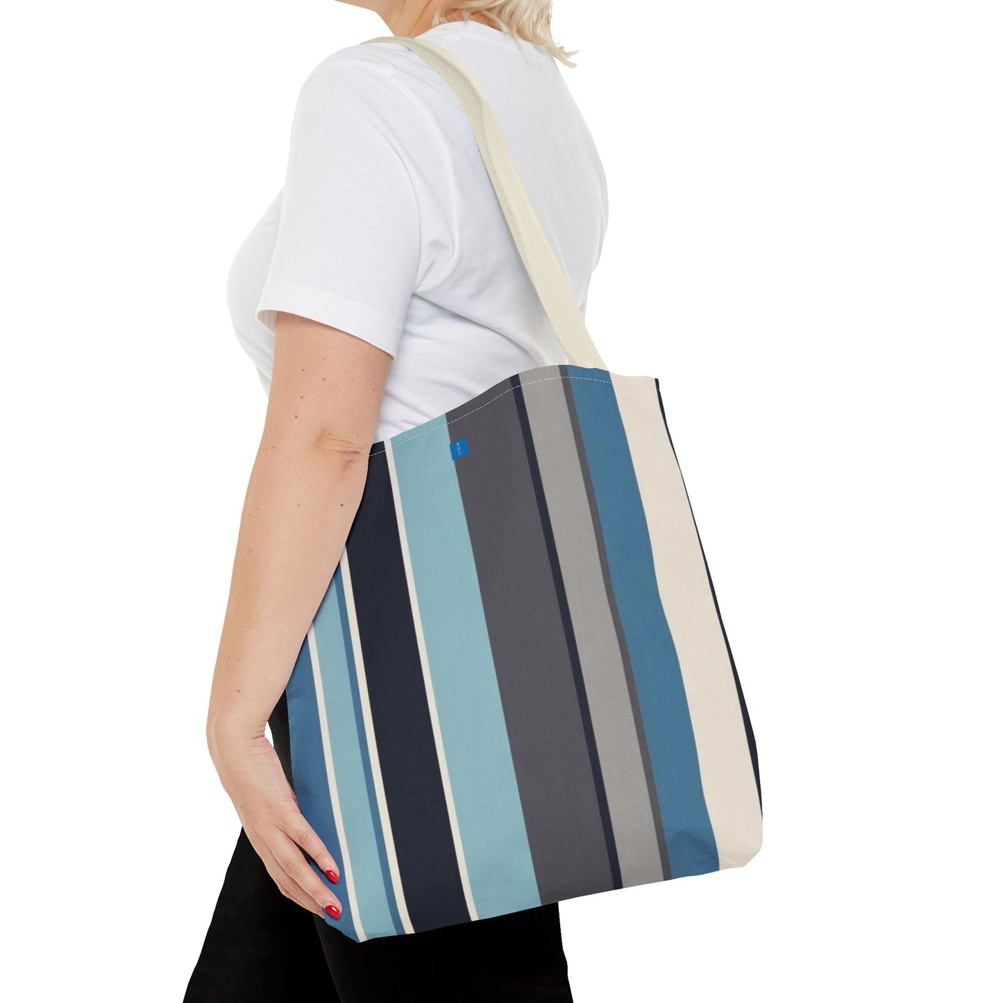 Stylish Striped Tote Bag | Versatile Reusable Shopper | Beach, Gym, Shopping, or Travel Essential | Fun Gift Idea