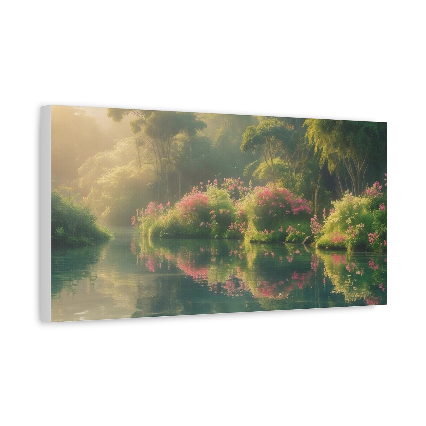 Serene Landscape Canvas Print - "Peaceful Lake", Wall Art Decor, Home Décor, Gift for Nature Lovers, Living Room Decoration