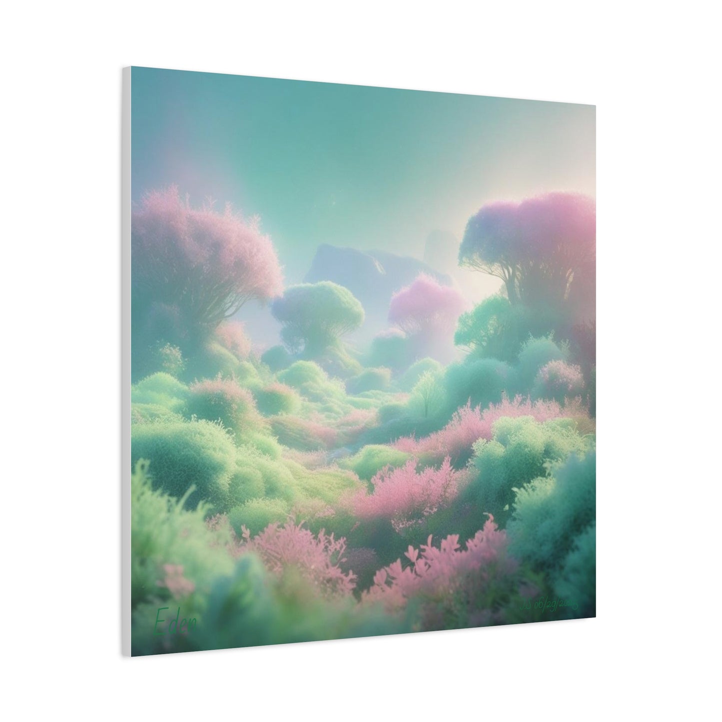 Eden Dreamscape Matte Canvas Wall Art, Tranquil Landscape Decor, Home Office Decor, Gift for Nature Lovers, Serenity Art Piece