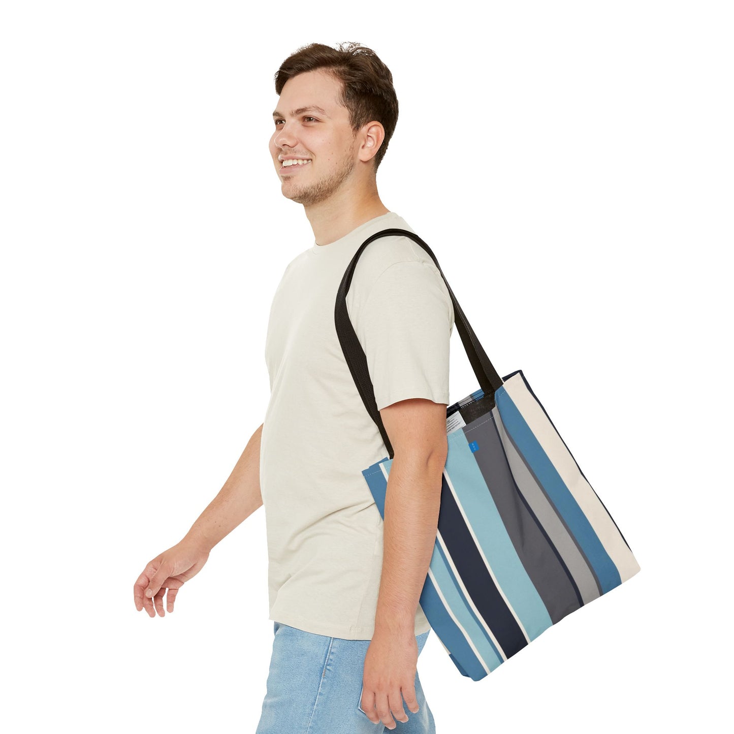 Stylish Striped Tote Bag | Versatile Reusable Shopper | Beach, Gym, Shopping, or Travel Essential | Fun Gift Idea