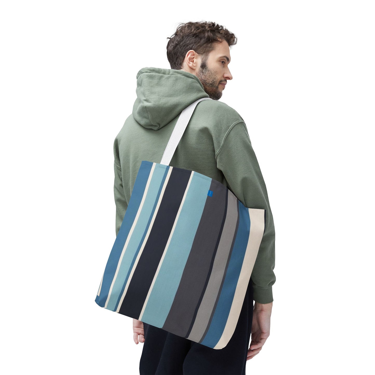 Stylish Striped Tote Bag | Versatile Reusable Shopper | Beach, Gym, Shopping, or Travel Essential | Fun Gift Idea