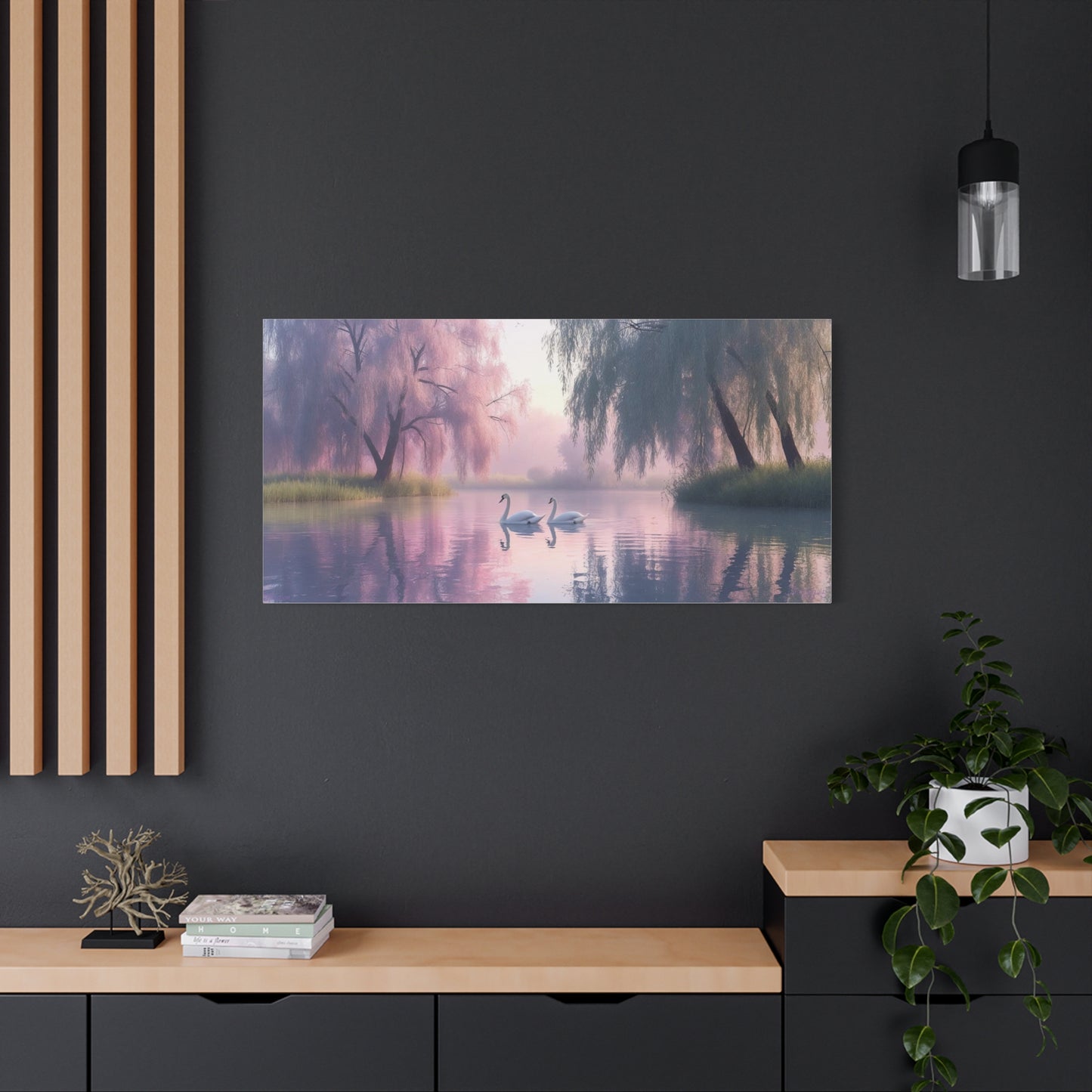 Serene Landscape Canvas Print - "Reflection" series, Wall Art Decor, Home Décor, Gift for Nature Lovers, Living Room Decoration