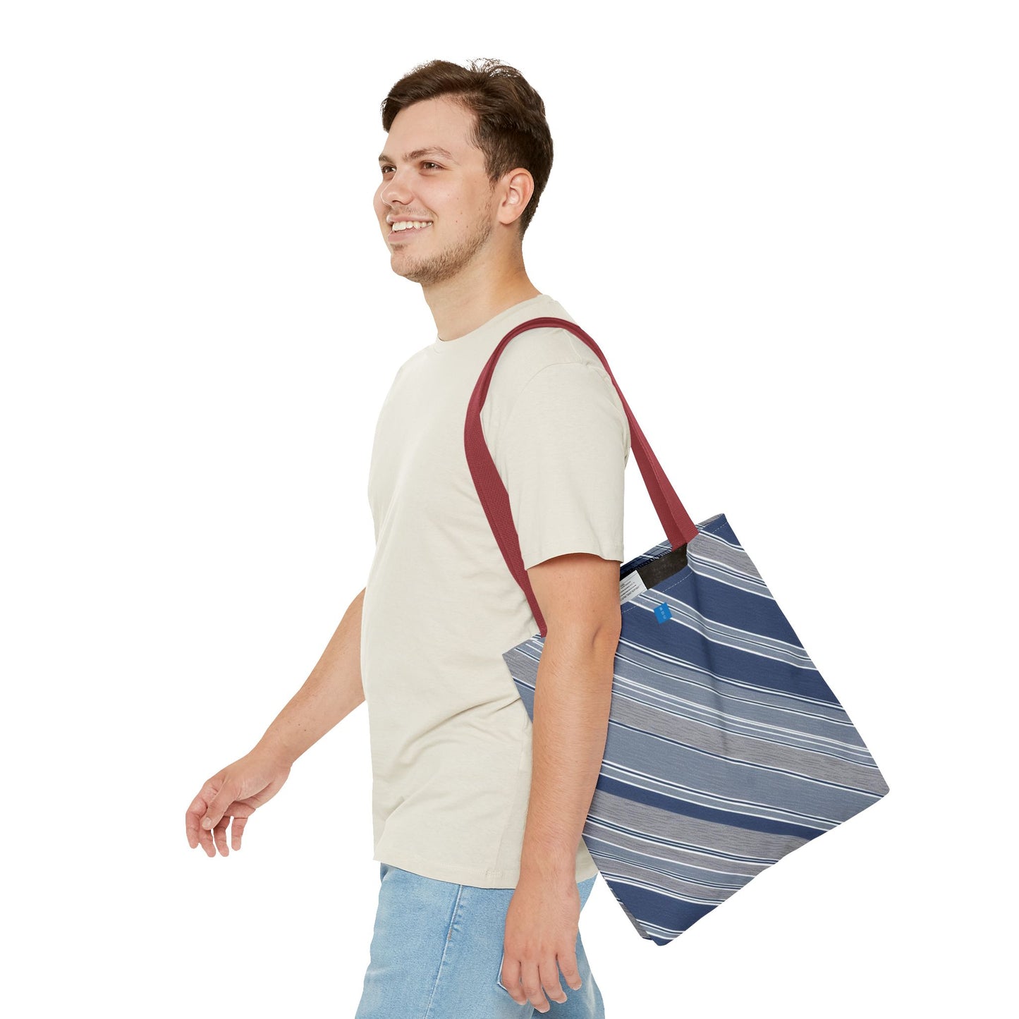 Stylish Striped Tote Bag for Everyday Use, Shopping, Beach Trips, Eco-Friendly Gift, Casual Fashion