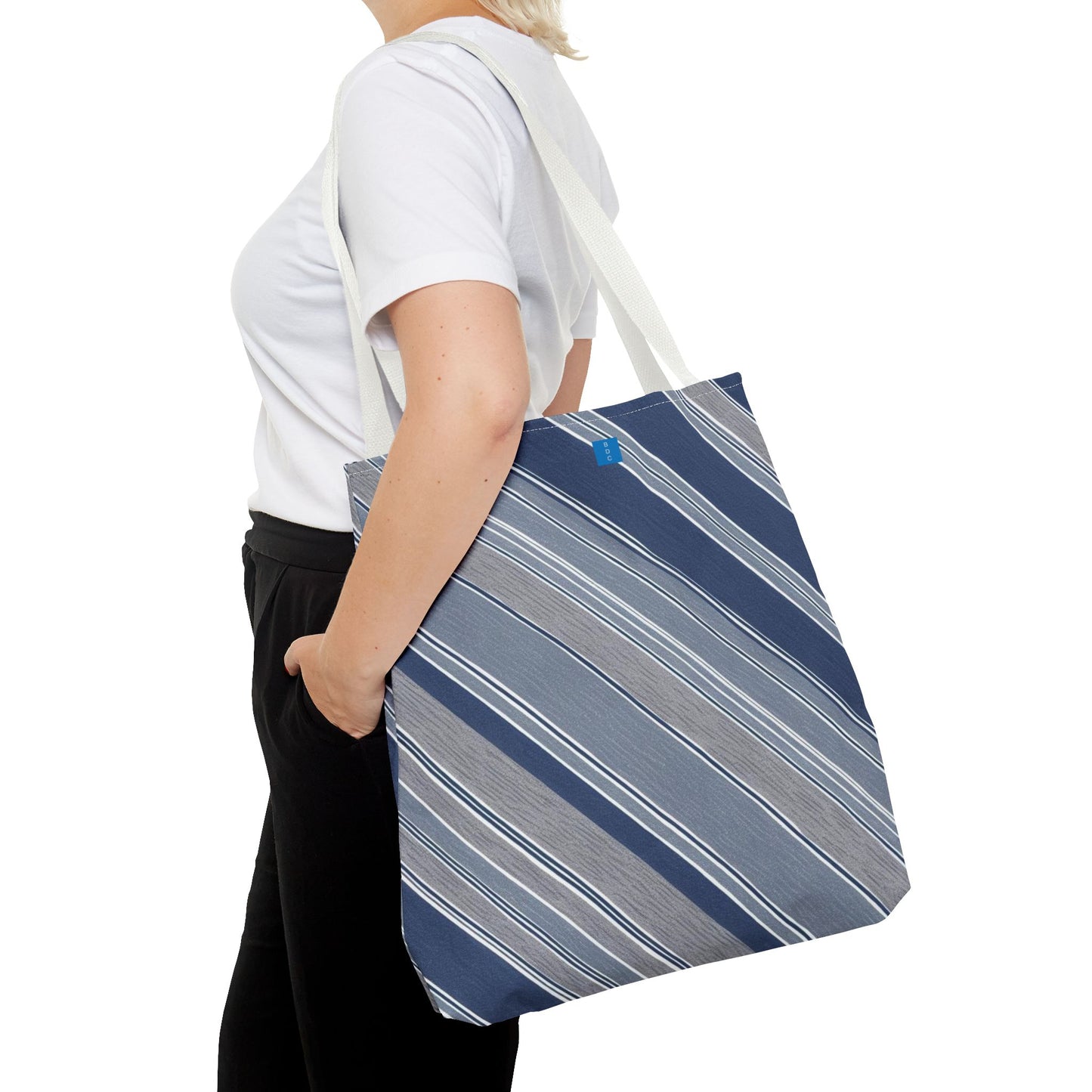 Stylish Striped Tote Bag for Everyday Use, Shopping, Beach Trips, Eco-Friendly Gift, Casual Fashion
