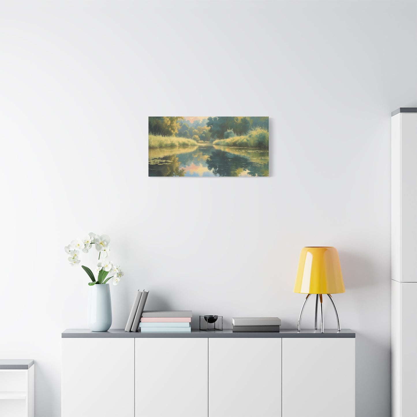 Serene Landscape Canvas Print - "Reflection" series, Wall Art Decor, Home Décor, Gift for Nature Lovers, Living Room Decoration