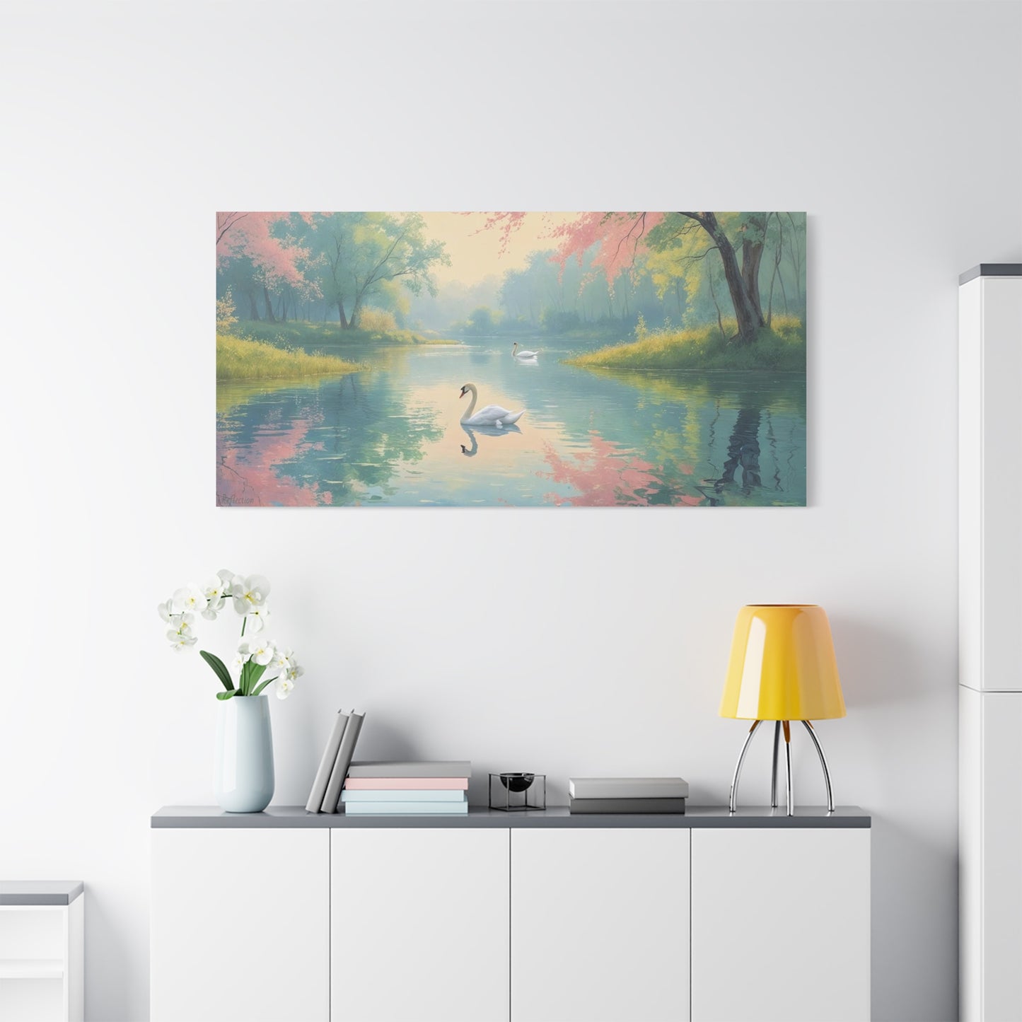 Serene Landscape Canvas Print - "Reflection" series, Wall Art Decor, Home Décor, Gift for Nature Lovers, Living Room Decoration