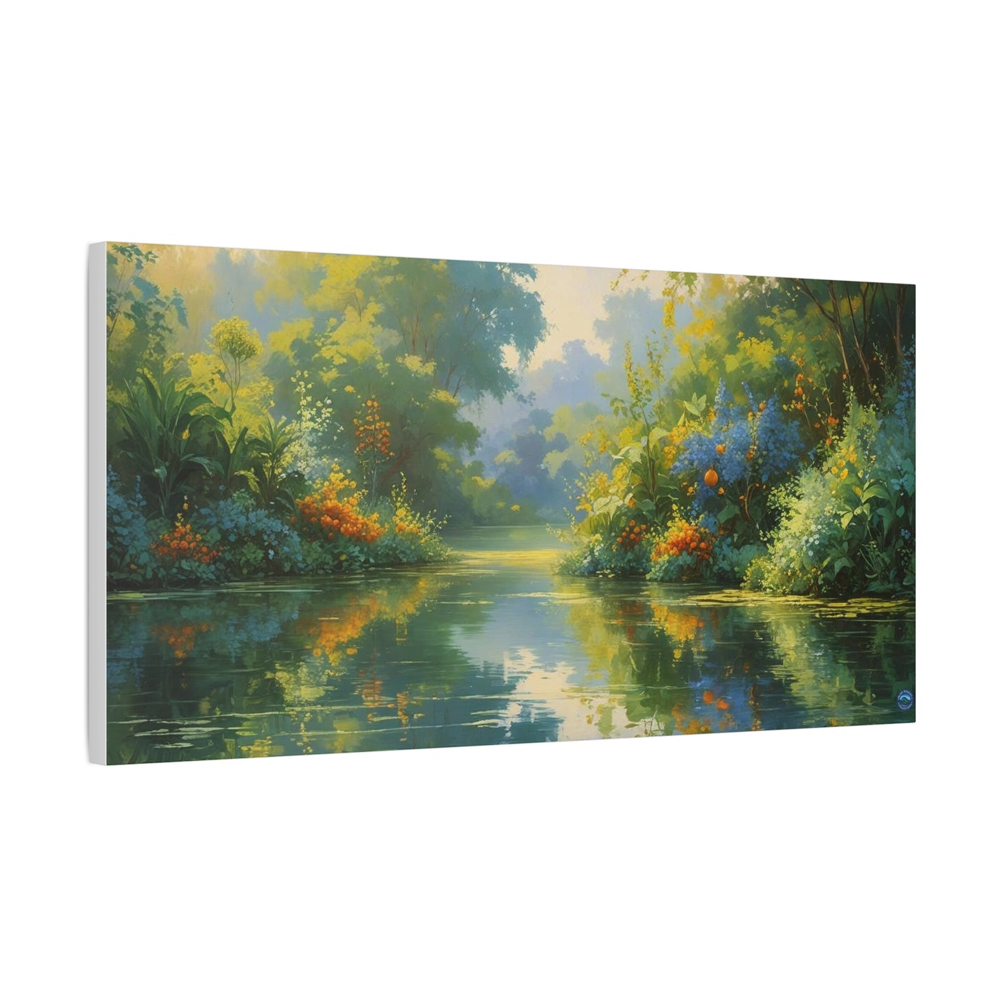 Serena Lake Landscape Canvas Print - "Reflection" series, Peaceful and Abundant, Wall Art Decor, Home Décor, Gift for Nature Lovers, Living Room Decoration