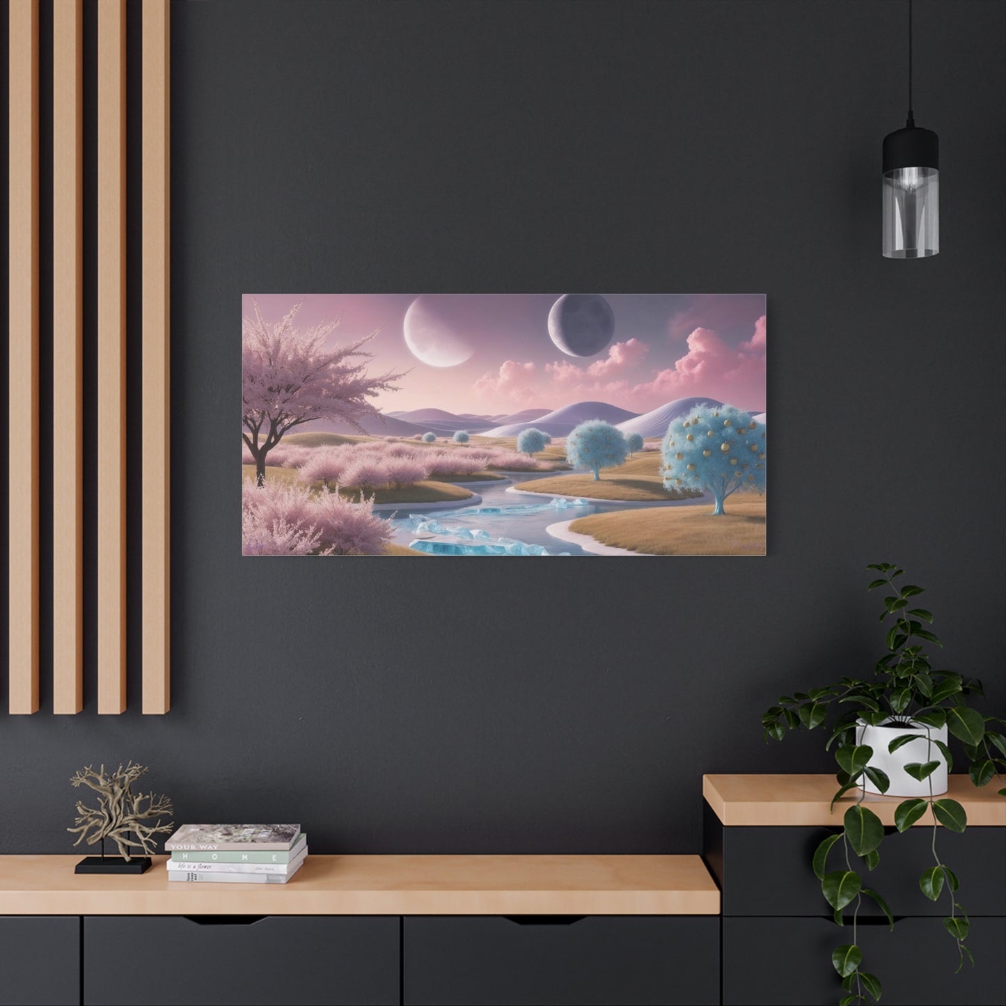Eden Beyond Stars, Canvas Print , Wall Art Decor, Home Décor, Gift for Nature Lovers, Living Room Decoration