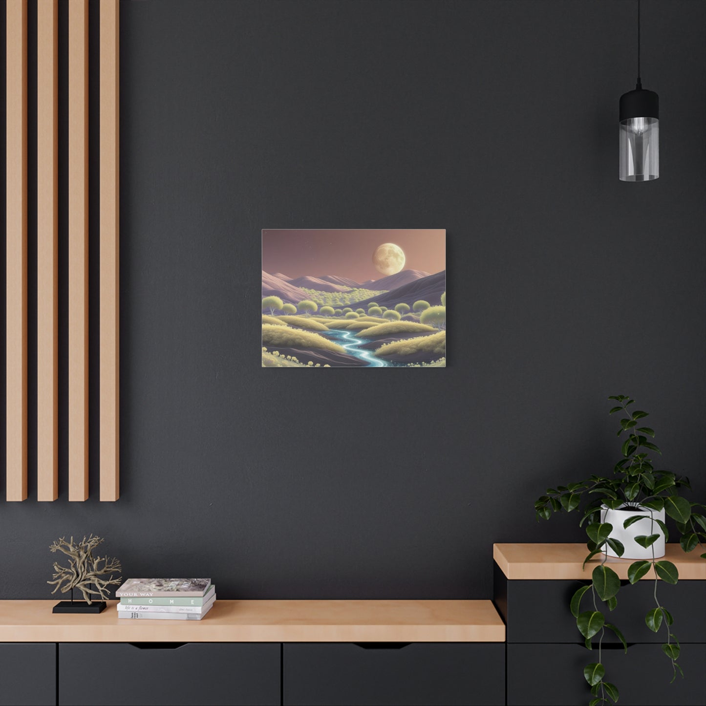 Serene Landscape Canvas Print - "Eden In Other Stars", Wall Art Decor, Home Décor, Gift for Nature Lovers, Living Room Decoration